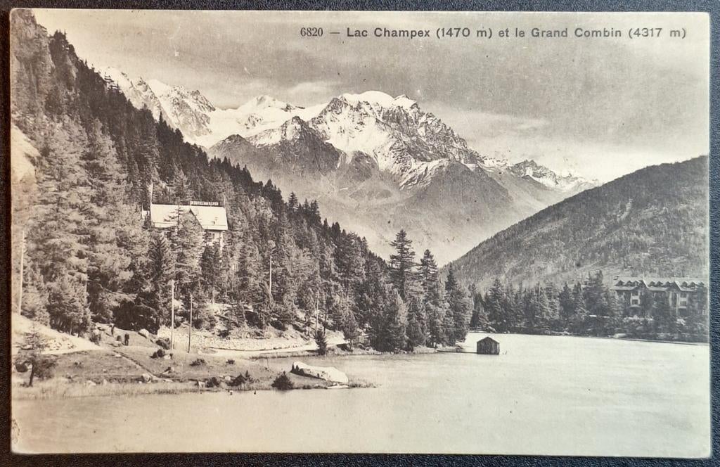 Lac Champex Zwitserland 1911, Ophalen of Verzenden, Voor 1920, Gelopen, Overig Europa