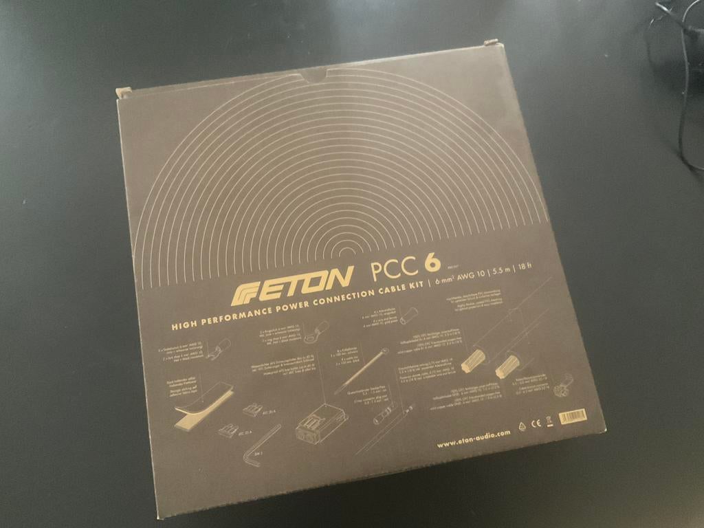 ETON PCC 20 – Hochwertiger Strom Anschluss Kabelsatz, 20 mm², Set zur Installation von Auto Verstärkern und Aktiv Subwoofern, Powerkabel Kit mit Sicherungen für Car HiFi Endstufen