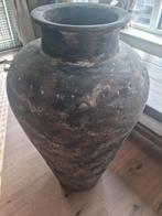 Grote decoratieve xxl kruik vaas pot, Ophalen, Steen, Gebruikt, Zwart
