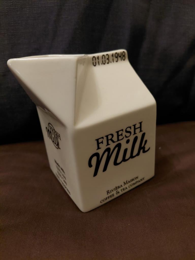 Riviera Maison melkkannetje "Fresh Milk", Huis en Inrichting, Ophalen of Verzenden