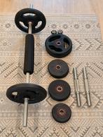 Domyos gewichten en halterstangen (nooit gebruikt), Sport en Fitness, Fitnessmaterialen, Ophalen, Zo goed als nieuw, Benen