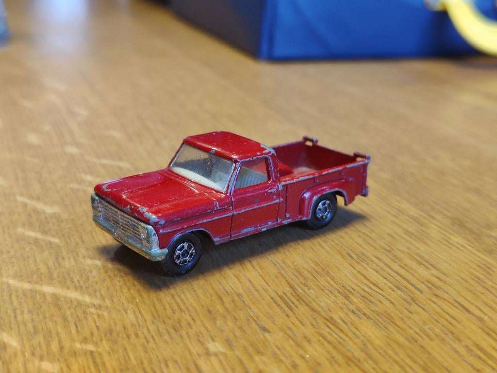 Matchbox Ford Pickup ROOD, Ophalen of Verzenden, Zo goed als nieuw, Auto