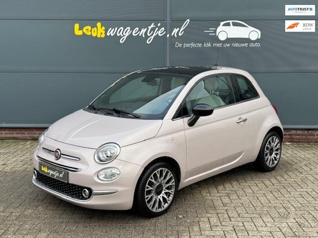Fiat 500 1.0 Hybrid Star *carplay *climate *cruise *16 inch, Auto's, Voorwielaandrijving, Gebruikt, Zwart, Overige kleuren