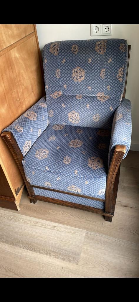 Zithoe: 2 stoelen en 1 bank, Gebruikt, Driepersoons, Ophalen of Verzenden, Rechte bank