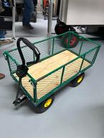 Tectake Tuinwagen / bolderkar - Groen, Tuin en Terras, Ophalen, Gebruikt, Handmatig, Tweewielig