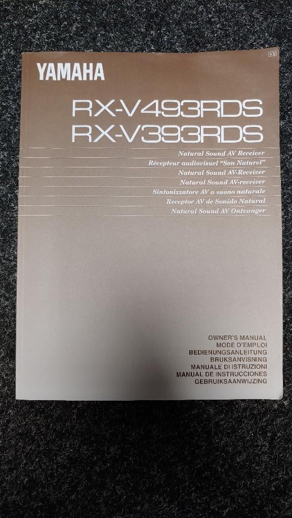 Yamaha rx-v493/393 handleiding als new ! Handleiding kost, Ophalen of Verzenden, Zo goed als nieuw