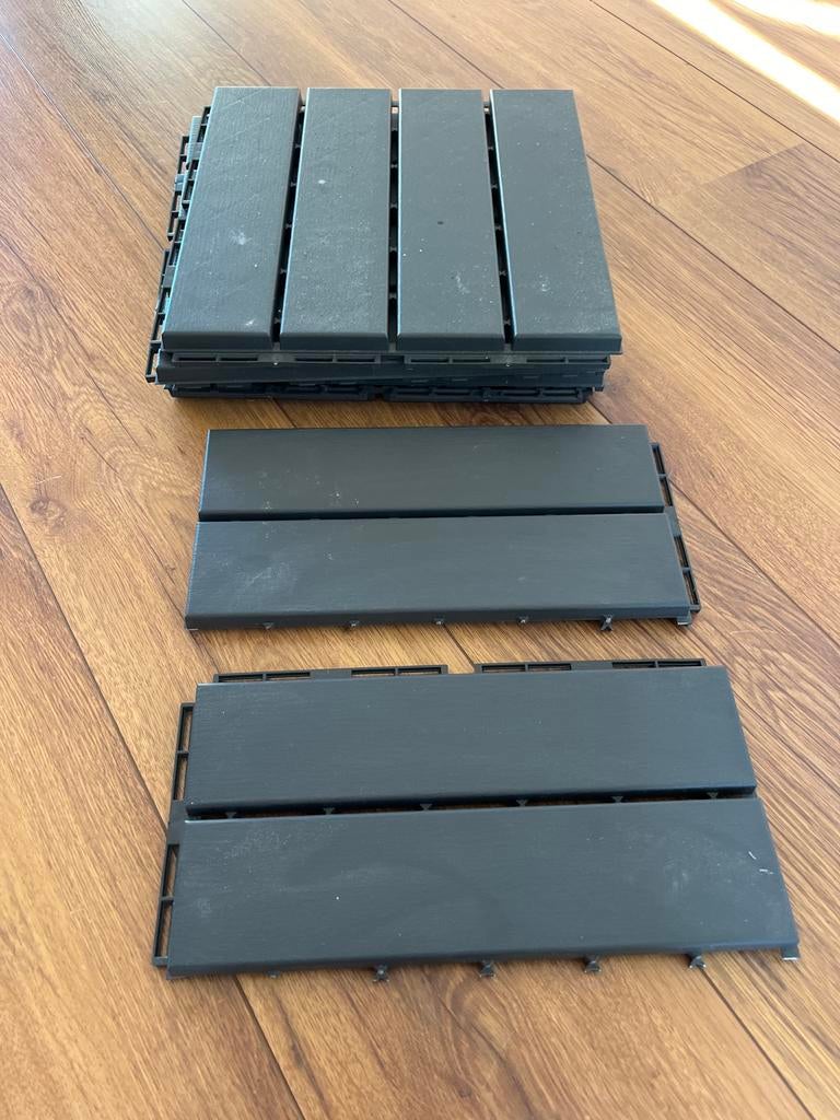 Vlonder tegels 4 st + 2 halve, Tuin en Terras, Terrasdelen en Vlonders, Ophalen, Nieuw, Kunststof