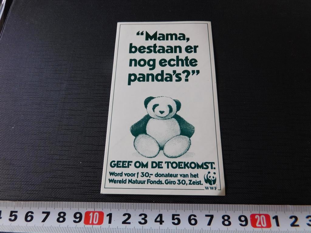 sticker WWF Mama bestaan er nog echte Panda's, Ophalen, Zo goed als nieuw