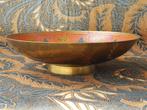Mooie vintage Oosterse schaal van koper en emaille 24,5 cm., Ophalen of Verzenden