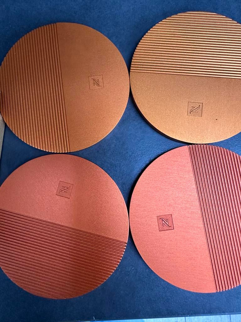 Nespresso Barista Collection Onderzetters (4 stuks), Ophalen of Verzenden, Zo goed als nieuw, Glas of Kopje