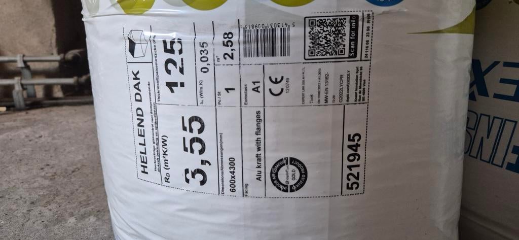 4 rollen Knauf Hellend Dak isolatie, Ophalen