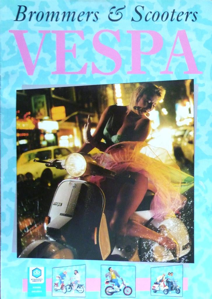 Folder VESPA Brommers & Scooters 1985 NL, Ophalen of Verzenden, Zo goed als nieuw