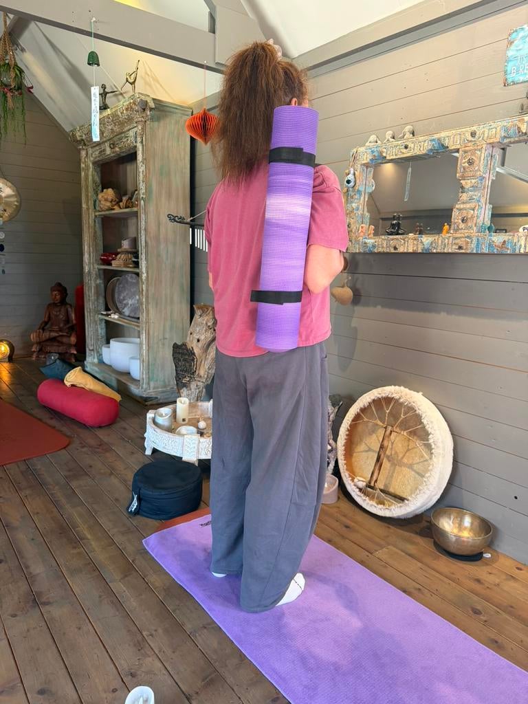 Mooie Ganges Bohdi mat incl. Draagriem, Ophalen of Verzenden, Zo goed als nieuw, Yogamat