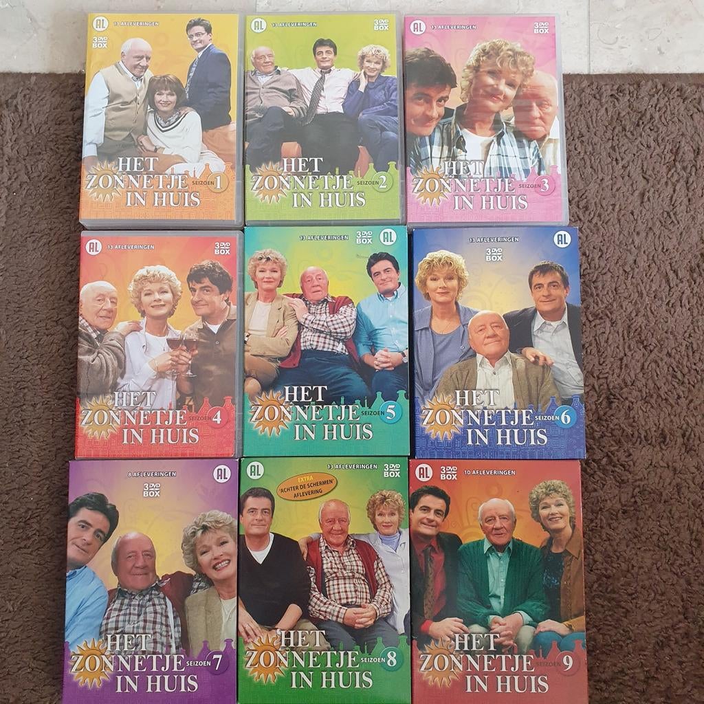 Zonnetje in huis DVD deel 1 t/m 9, Alle leeftijden, Ophalen of Verzenden, Zo goed als nieuw, Komedie