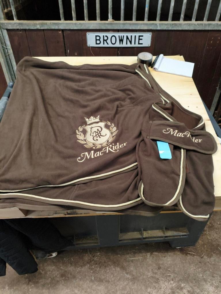 Macrider Mac rider zweet deken 185cm bruin nieuw, Dieren en Toebehoren, Ophalen of Verzenden, Nieuw, Deken