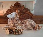 Prachtige grote vintage/brocante decoratieve hond., Ophalen of Verzenden