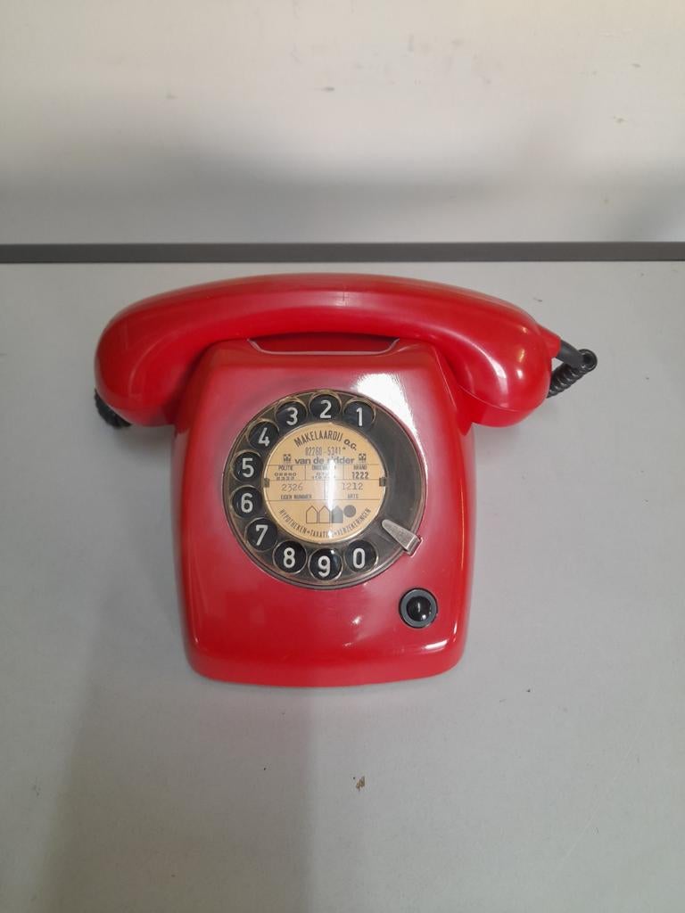 PTT T65 de luxe Robijn draaischijf telefoon, Telecommunicatie, Vaste telefoons | Niet Draadloos, Ophalen of Verzenden, Gebruikt