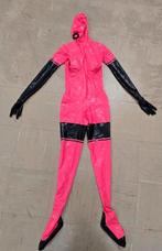 Latex Catsuit Roze/Zwart Maat S, Verzenden, Zo goed als nieuw, Pak of Jurk