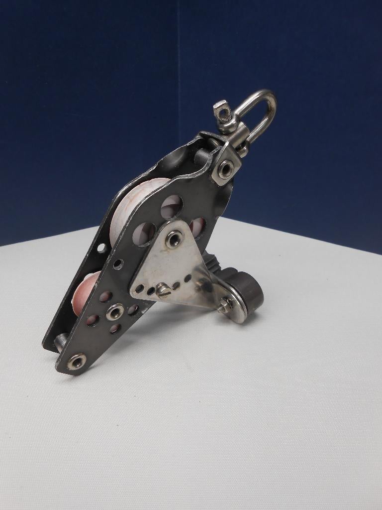 Schootblok, Vioolblok + klem, hondsvot draaiwartel 8 - 10 mm, Watersport en Boten, Accessoires en Onderhoud, Ophalen of Verzenden