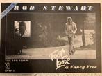 Paginagrote A3 advertentie ROD STEWART Foot Loose release, Cd's en Dvd's, Vinyl | Pop, Ophalen of Verzenden