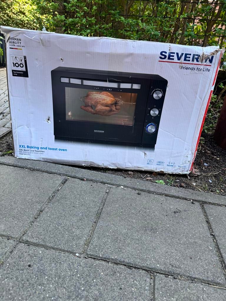Severin XXL Bak- en Toastoven 60L, 60 cm of meer, Nieuw, Oven met grill, Vrijstaand