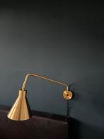 2 Nieuwe goud gekleurde wandlampen - voor naast bed/bank, Ophalen, Nieuw, Metaal