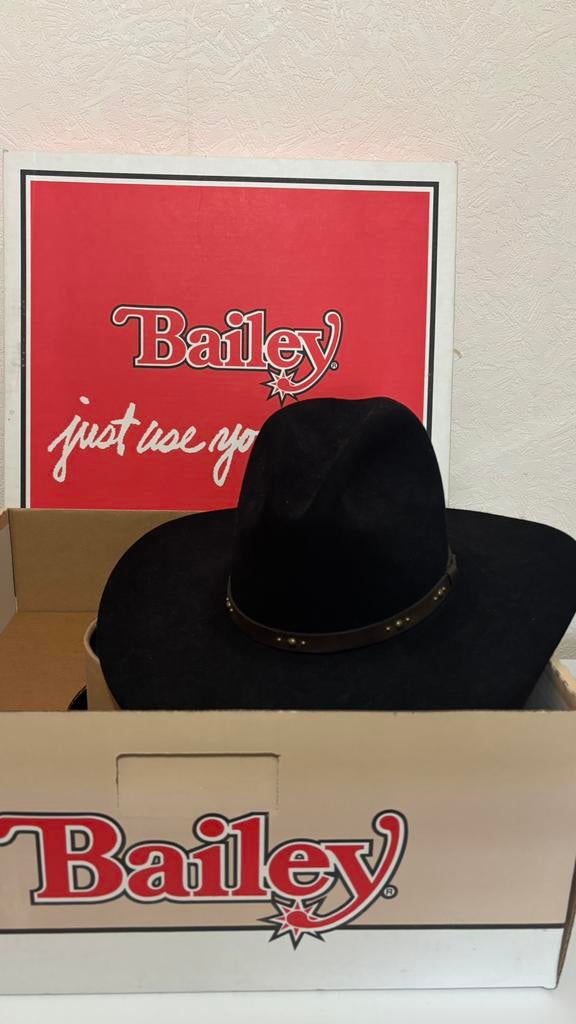 TKA Bailey Cowboy hoed + leder hesje, Ophalen, Nieuw, One size fits all