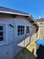 Houten tuinhuis / buitenkamer (5 meter breed), Ophalen of Verzenden, Zo goed als nieuw, 400 cm of meer, 500 cm of meer