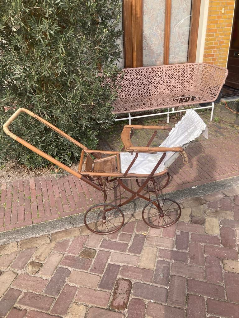 Vintage antieke kinderwagen, rond 1900., opvouwbaar., Kinderen en Baby's, Kinderwagens en Combinaties, Ophalen, Gebruikt, Kinderwagen
