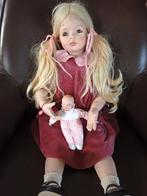 Pop Gotz  Willemijn en poppetje met certificaat nr 100, Ophalen of Verzenden, Zo goed als nieuw, Pop, Levensecht of Reborn