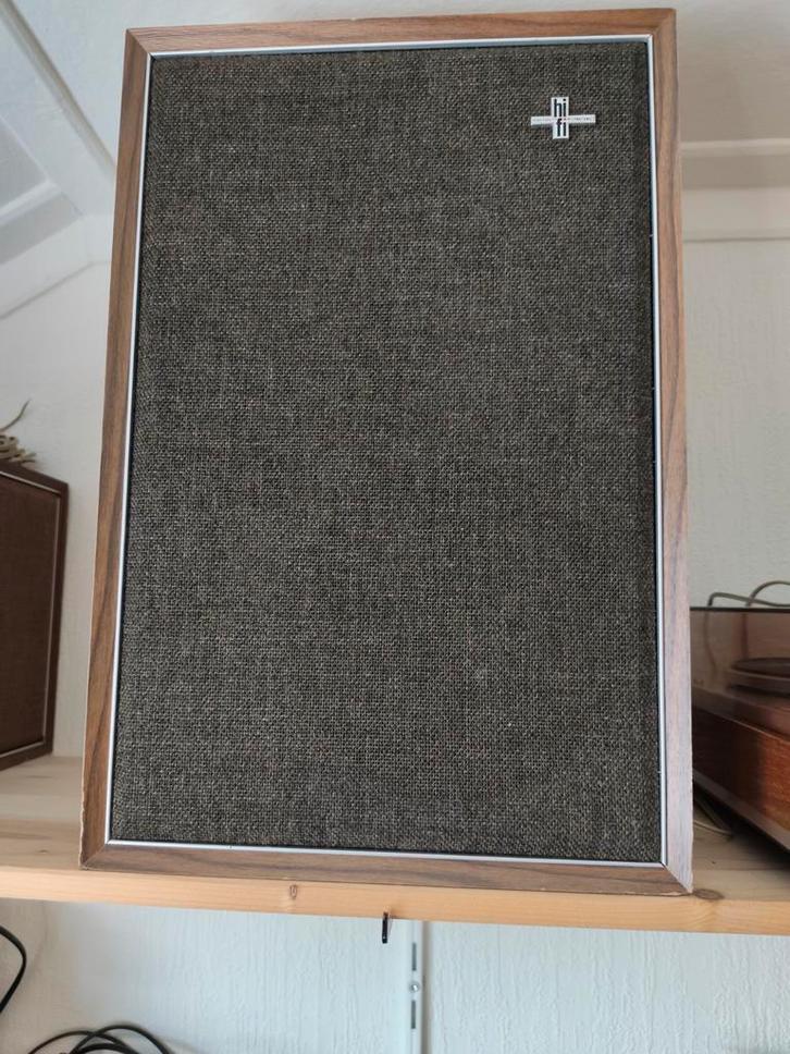 Vintage Philips speakers., Audio, Tv en Foto, Luidsprekers, Front, Rear of Stereo speakers, Minder dan 60 watt, Philips, Ophalen of Verzenden