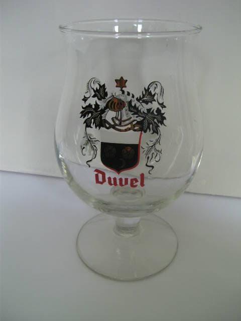 Duvel glas met wapenschild, Verzamelen, Biermerken, Ophalen of Verzenden, Zo goed als nieuw, Glas of Glazen, Duvel