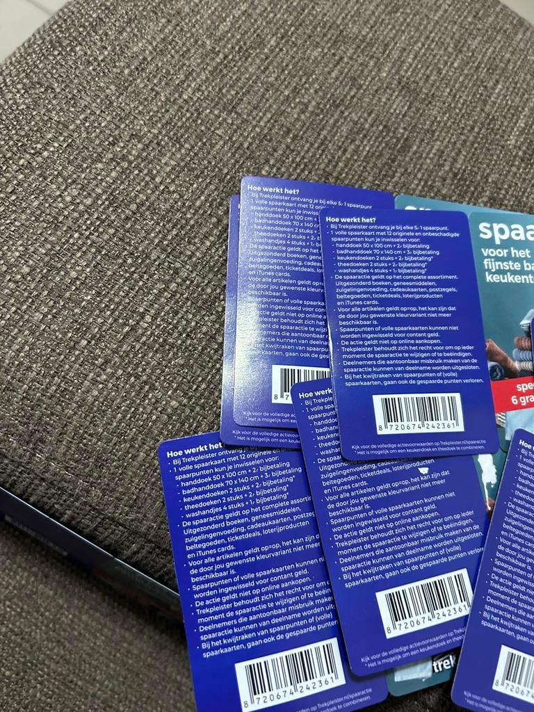 Trekpleister handdoek zegels, Ophalen of Verzenden, Winkel, Super of Benzinepomp, Zegels, Bonnen of Punten