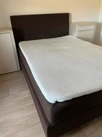 Boxspring 200x140 met topper, Ophalen, Gebruikt, Bruin, Tweepersoons