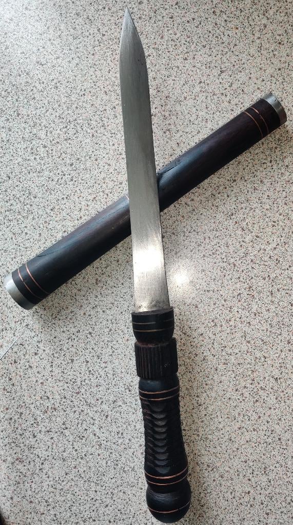 Vintage Afrikaanse Dolk/mes handgemaakt, Ophalen