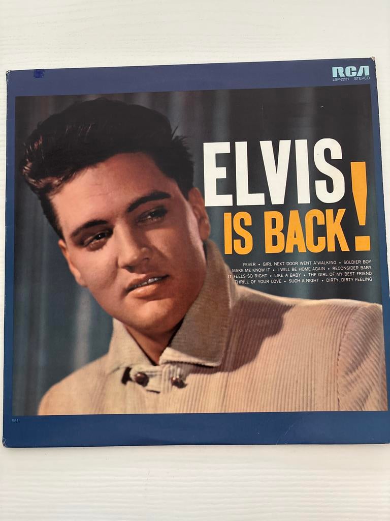 Elvis Is Back! LP( RCA Victor LSP-2231)laatste persing, Ophalen of Verzenden, Zo goed als nieuw, Cd of Plaat