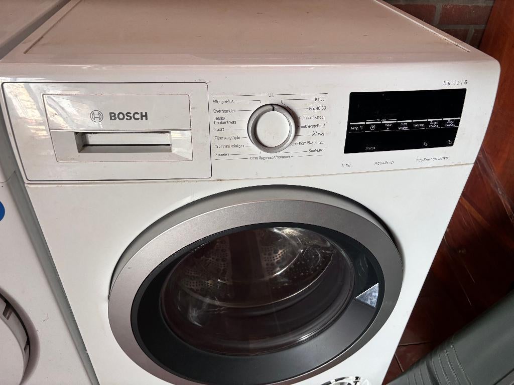 Bosch Wasmachine Serie 6 9kg EcoSilence Drive, Ophalen, 1200 tot 1600 toeren, Gebruikt, 8 tot 10 kg