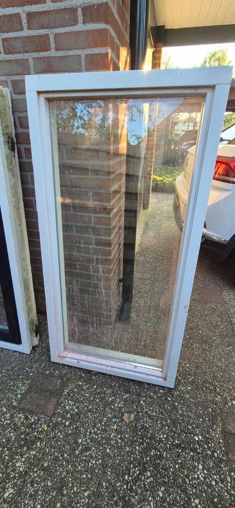 Vast raam HR glas 71,5x139,8 cm, Doe-het-zelf en Verbouw, Glas en Ramen, Ophalen, Gevelraam of Ruit, Gebruikt, Minder dan 80 cm