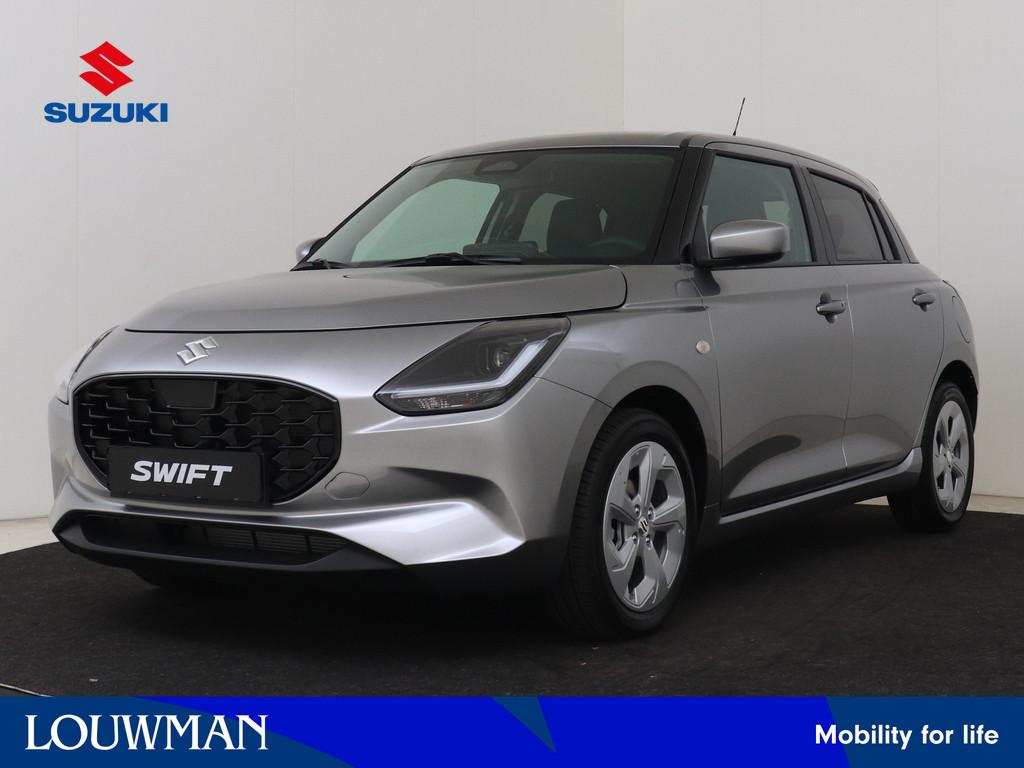 Suzuki Swift 1.2 Select Smart Hybrid | 16" Velgen | Stoelver, Voorwielaandrijving, Stof, Zwart, 400 kg