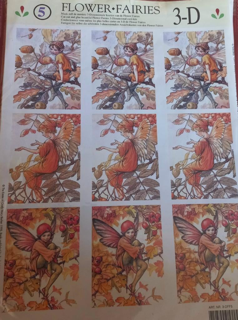 Vellen met flower fairies., Ophalen of Verzenden