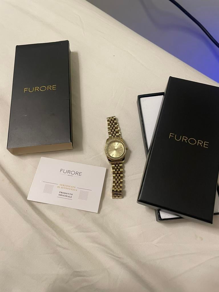 FURORE HORLOGE, Sieraden, Tassen en Uiterlijk, Horloges | Heren, Ophalen of Verzenden, Zo goed als nieuw, Staal, Overige merken