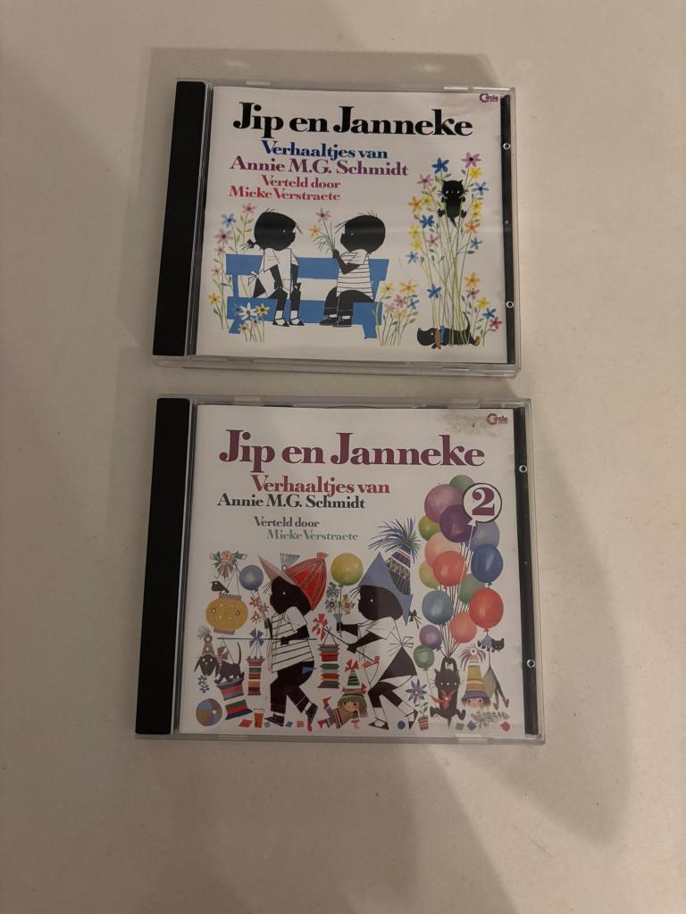Jip en janneke cd boxset 1 en 2 verhalen annie m.g. Schmidt!, 6 tot 9 jaar, Boxset, Ophalen of Verzenden, Zo goed als nieuw