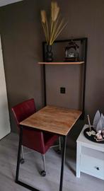 Zo goed als nieuw klaptafeltje van mangohout, Ophalen, Minder dan 50 cm, 50 tot 100 cm, Tot twee personen