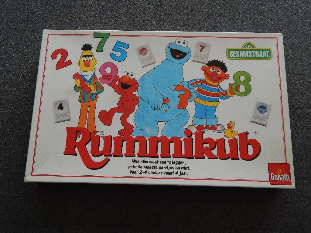 Rummikub Junior , Sesamstraat uitvoering, Een of twee spelers, Ophalen of Verzenden, Gebruikt, Goliath