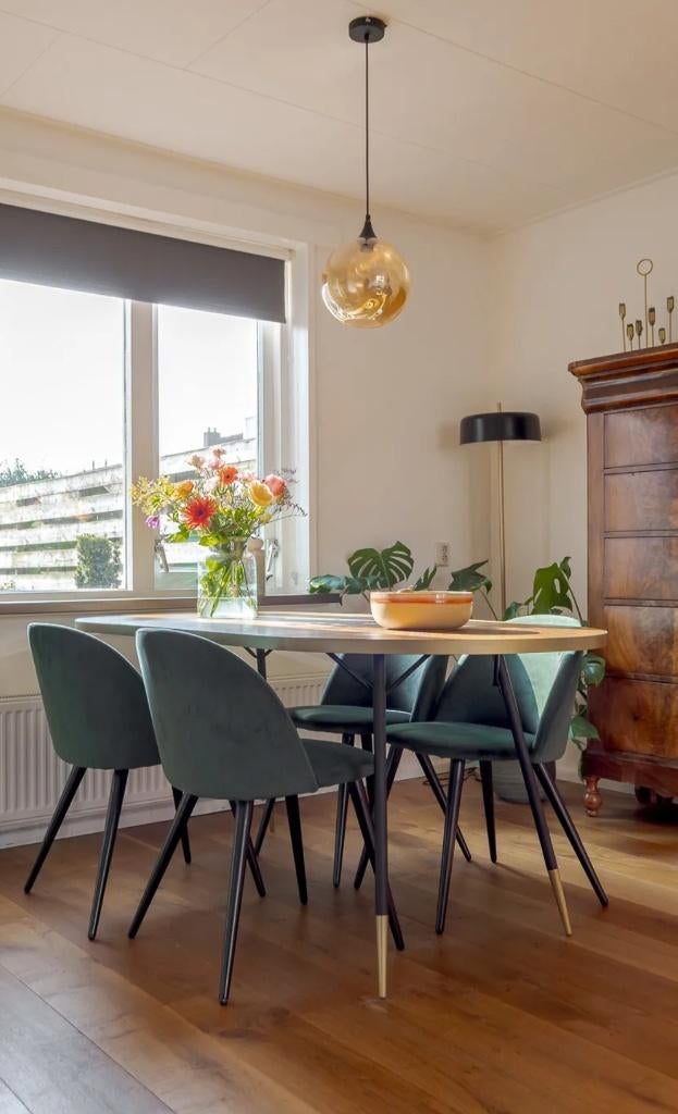 Tafel met stoelen, Ophalen, Gebruikt, 50 tot 100 cm, 100 tot 150 cm