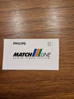 6968 Philips Match Line Audio Video System sticker, Ophalen of Verzenden