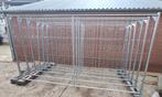 Bouwhekken 6 stuks met 7 voeten en 6 zeilen, Ophalen, Gebruikt, IJzer, Gaashekwerk