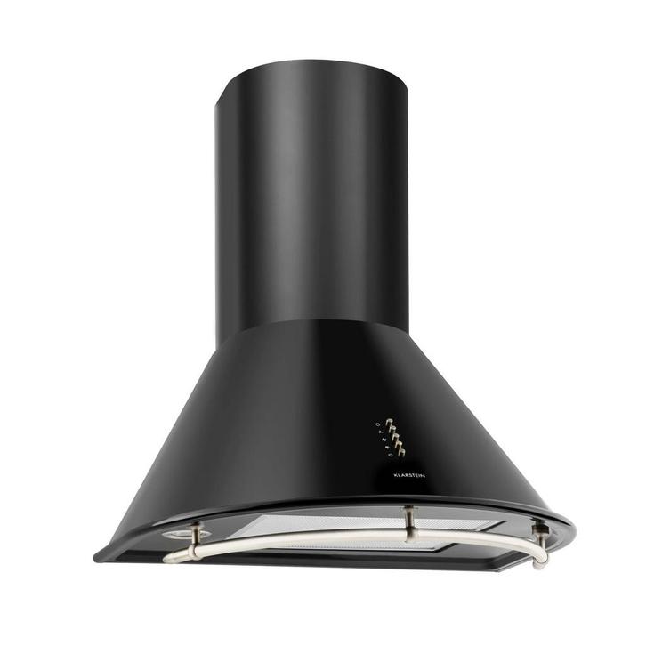 Klarstein Lumio Primo retro afzuigkap (60 cm), Witgoed en Apparatuur, Afzuigkappen, Zo goed als nieuw, Wandschouwkap, 200 tot 400 m³ per uur