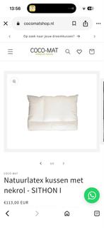 COCO-MAT SITHON I natuur latex kussen - nieuw, nekrol, Ophalen of Verzenden, Nieuw, Wit