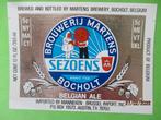 bieretiket Belgie 7-3 (B2 E6) martens, Ophalen of Verzenden, Nieuw, Overige typen, Overige merken